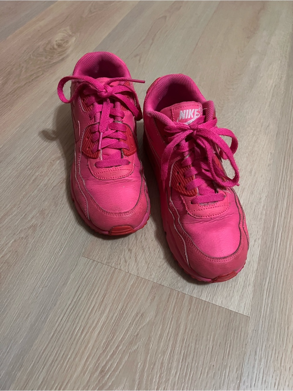 Nike Pink Lace-Up Sneakers